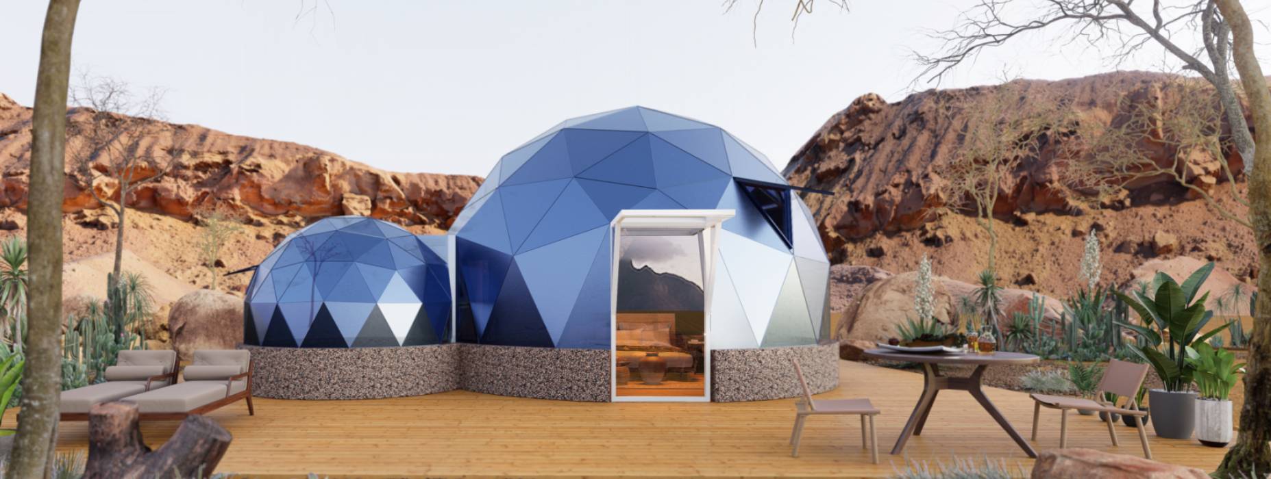 泰宁县球形智能光伏玻璃星空房